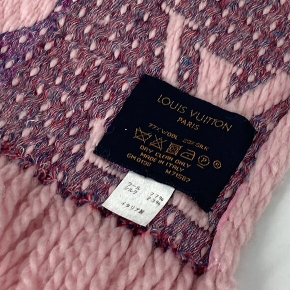LOUIS VUITTON M71587 Echarpes-logomania a la folie heart lip lips fringe Scarf - Picture 8 of 15